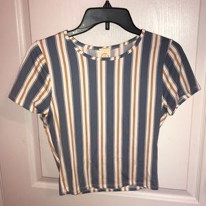 TJ Maxx Live in the Moment brand, size small , blue white & dark yellow stripes